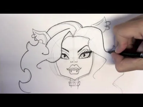 Cómo dibujar a Clawdeen Wolf de Monster High paso a paso - Dibujos ... Cómo dibujar a Clawdeen Wolf de Monster High paso a paso - Dibujos ...