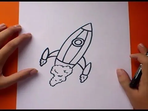 Como dibujar un cohete paso a paso 3 | How to draw a rocket 3 ... Como dibujar un cohete paso a paso 3 | How to draw a rocket 3 ...