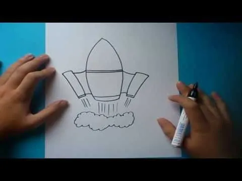 Como dibujar un cohete paso a paso | How to draw a rocket - YouTube Como dibujar un cohete paso a paso | How to draw a rocket - YouTube