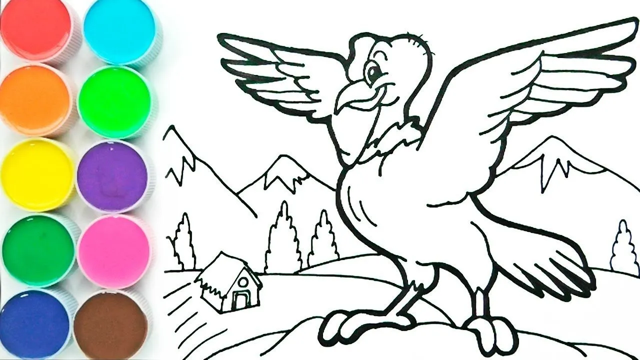Como Dibujar y Colorear un Condor - Dibujos Para Niños - Aprende Colores Pintando / FunKeep - YouTube Como Dibujar y Colorear un Condor - Dibujos Para Niños - Aprende Colores Pintando / FunKeep - YouTube