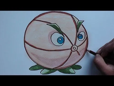 Dibujar y colorear a Pomelo (Plantas vs Zombies 2) - Draw and ...