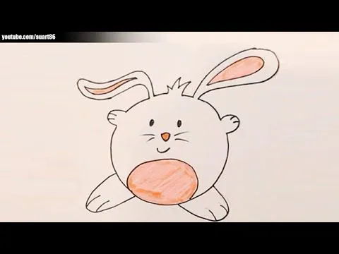 Como dibujar un conejo paso a paso - YouTube Como dibujar un conejo paso a paso - YouTube
