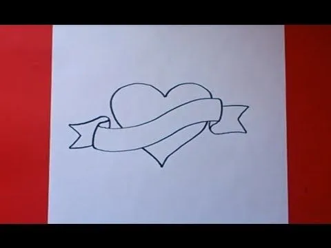 Como dibujar un corazón paso a paso | How to draw a heart - YouTube