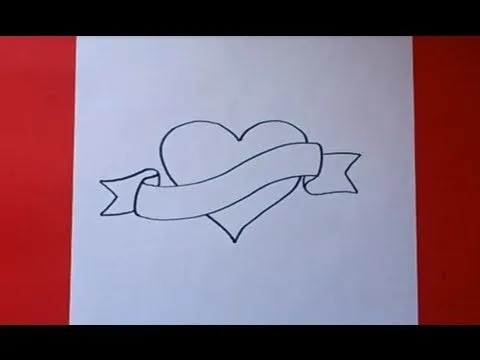 Como dibujar un corazón paso a paso | How to draw a heart - YouTube Como dibujar un corazón paso a paso | How to draw a heart - YouTube