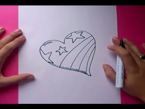 Como dibujar un corazon paso a paso 3 | How to draw a heart 3 ... Como dibujar un corazon paso a paso 3 | How to draw a heart 3 ...