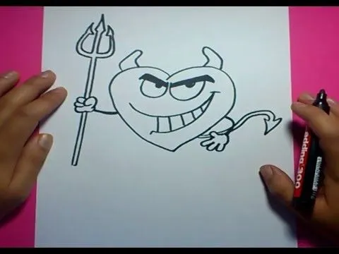 Como dibujar un corazon paso a paso 6 | How to draw a heart 6 ... Como dibujar un corazon paso a paso 6 | How to draw a heart 6 ...