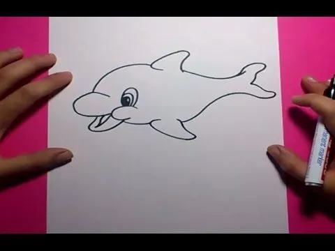 Como dibujar un delfin paso a paso 2 | How to draw a dolphin 2 ... Como dibujar un delfin paso a paso 2 | How to draw a dolphin 2 ...
