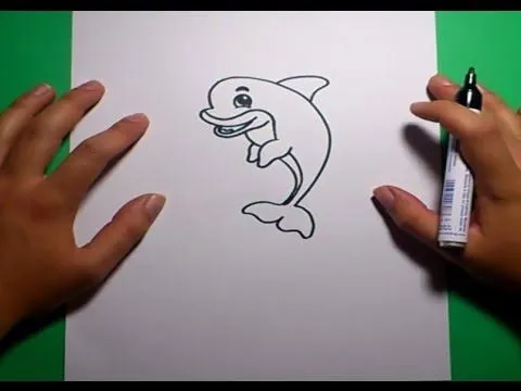 Como dibujar un delfin paso a paso 3 | How to draw a dolphin 3 ... Como dibujar un delfin paso a paso 3 | How to draw a dolphin 3 ...
