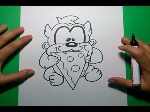 Como dibujar al Demonio de Tasmania paso a paso - Looney Tunes ... Como dibujar al Demonio de Tasmania paso a paso - Looney Tunes ...