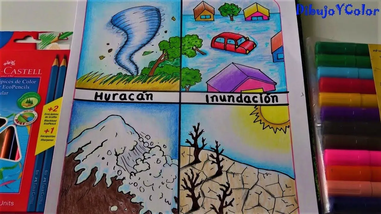 Como dibujar los desastres naturales/ catástrofes/ DibujoYColor - YouTube Como dibujar los desastres naturales/ catástrofes/ DibujoYColor - YouTube