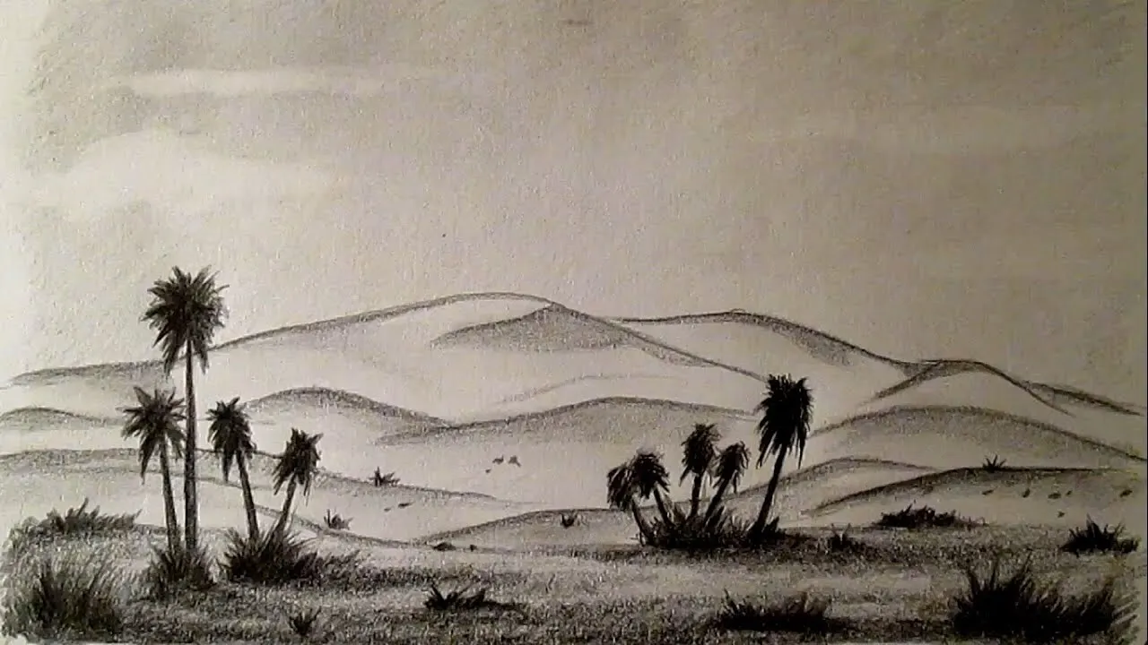 Cómo dibujar un desierto fácil paso a paso, cómo dibujar paisajes ... Cómo dibujar un desierto fácil paso a paso, cómo dibujar paisajes ...