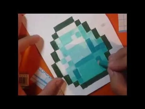 Como dibujar un Diamante de minecraft paso a paso | tiempo real y ... Como dibujar un Diamante de minecraft paso a paso | tiempo real y ...