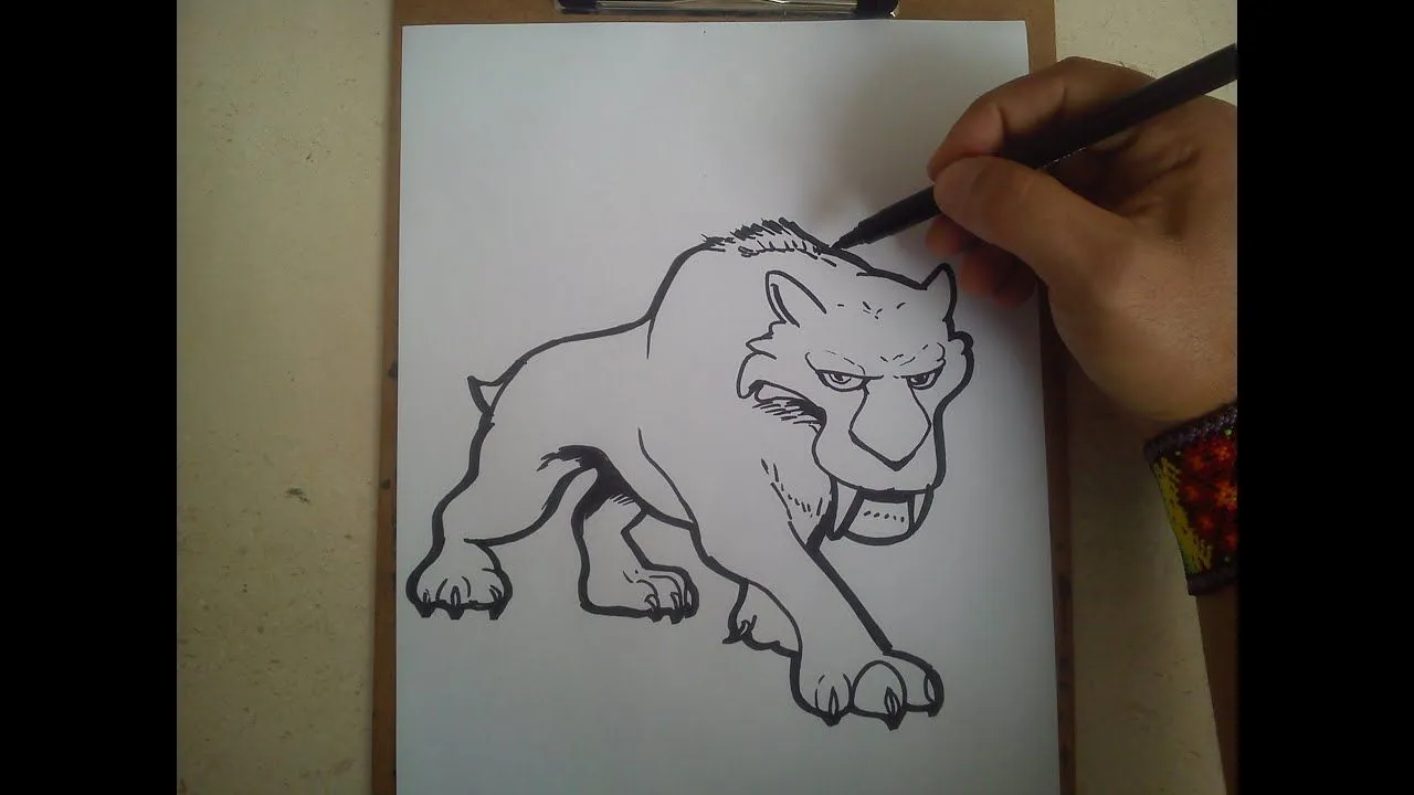 COMO DIBUJAR A DIEGO DE LA ERA DEL HIELO 5 / how to draw a diego ace age 5 - YouTube COMO DIBUJAR A DIEGO DE LA ERA DEL HIELO 5 / how to draw a diego ace age 5 - YouTube