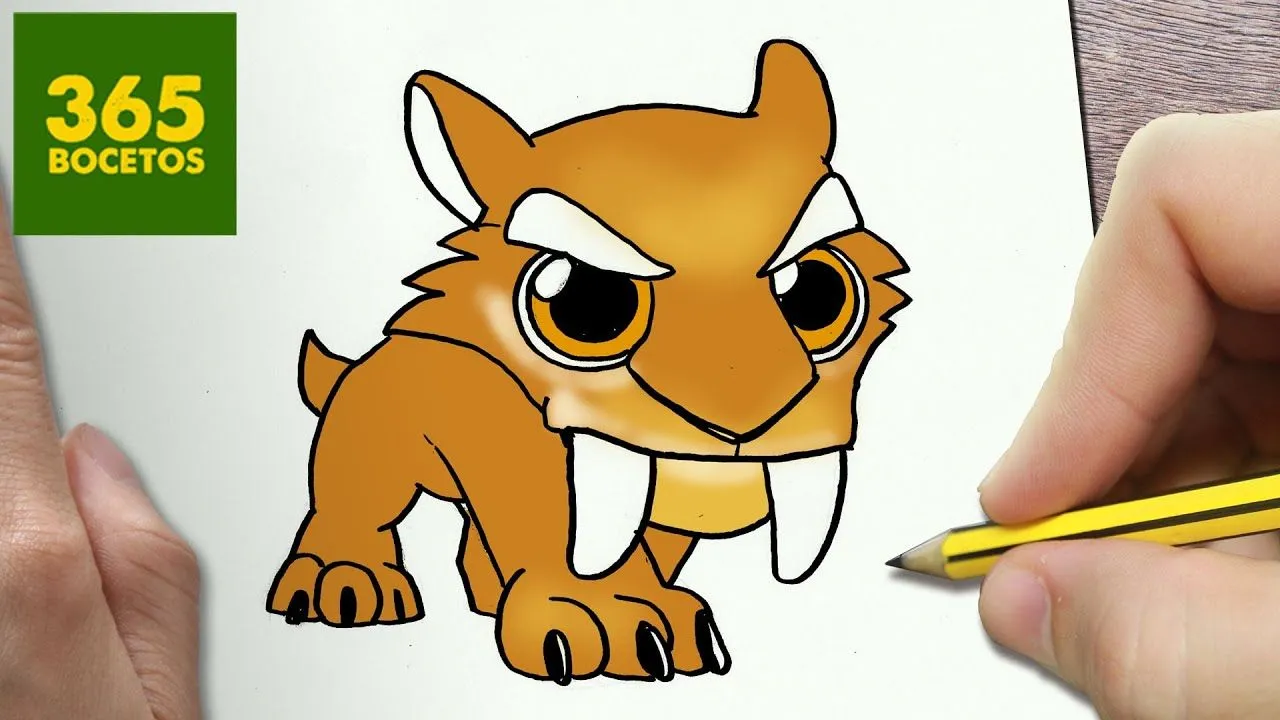 COMO DIBUJAR DIEGO DE ICE AGE KAWAII PASO A PASO - Dibujos kawaii faciles - How to draw Diego - YouTube COMO DIBUJAR DIEGO DE ICE AGE KAWAII PASO A PASO - Dibujos kawaii faciles - How to draw Diego - YouTube