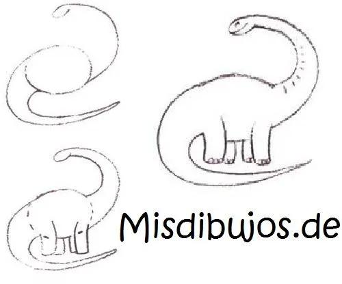 Como dibujar dinosaurios | Dibujos