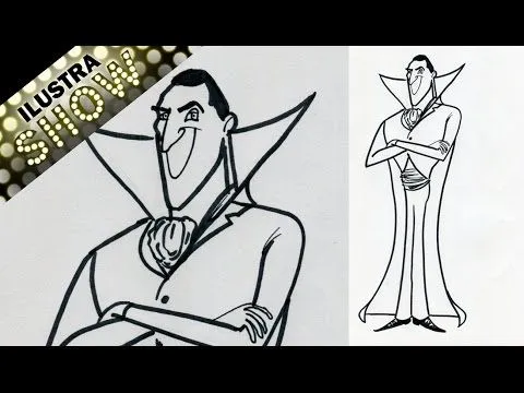 Dibujar a Drácula de Hotel Transylvania 2 Tutorial ILUSTRA SHOW ...