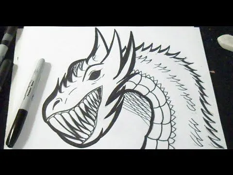 Cómo dibujar un Dragon /Fácil Graffiti - YouTube
