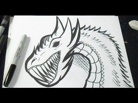 Cómo dibujar un Dragon /Fácil Graffiti - YouTube Cómo dibujar un Dragon /Fácil Graffiti - YouTube