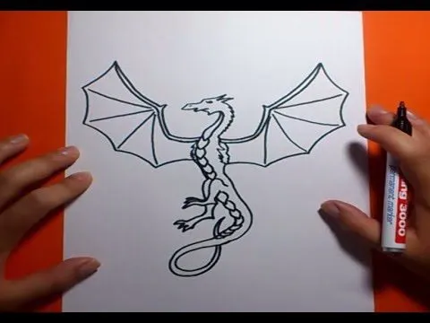 Como dibujar un dragon paso a paso 7 | How to draw one dragon 7 ...