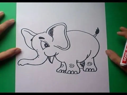 Como dibujar un elefante paso a paso | How to draw an elephant ... Como dibujar un elefante paso a paso | How to draw an elephant ...
