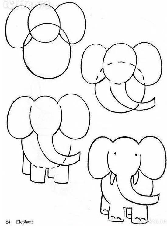 como dibujar elefantes Gráficos que muestran como dibujar partes ... como dibujar elefantes Gráficos que muestran como dibujar partes ...