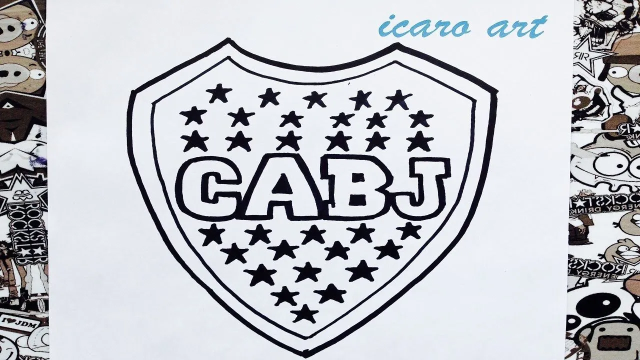 Como dibujar el escudo de boca juniors | how to draw shield boca juniors | como desenhar boca jr - YouTube Como dibujar el escudo de boca juniors | how to draw shield boca juniors | como desenhar boca jr - YouTube