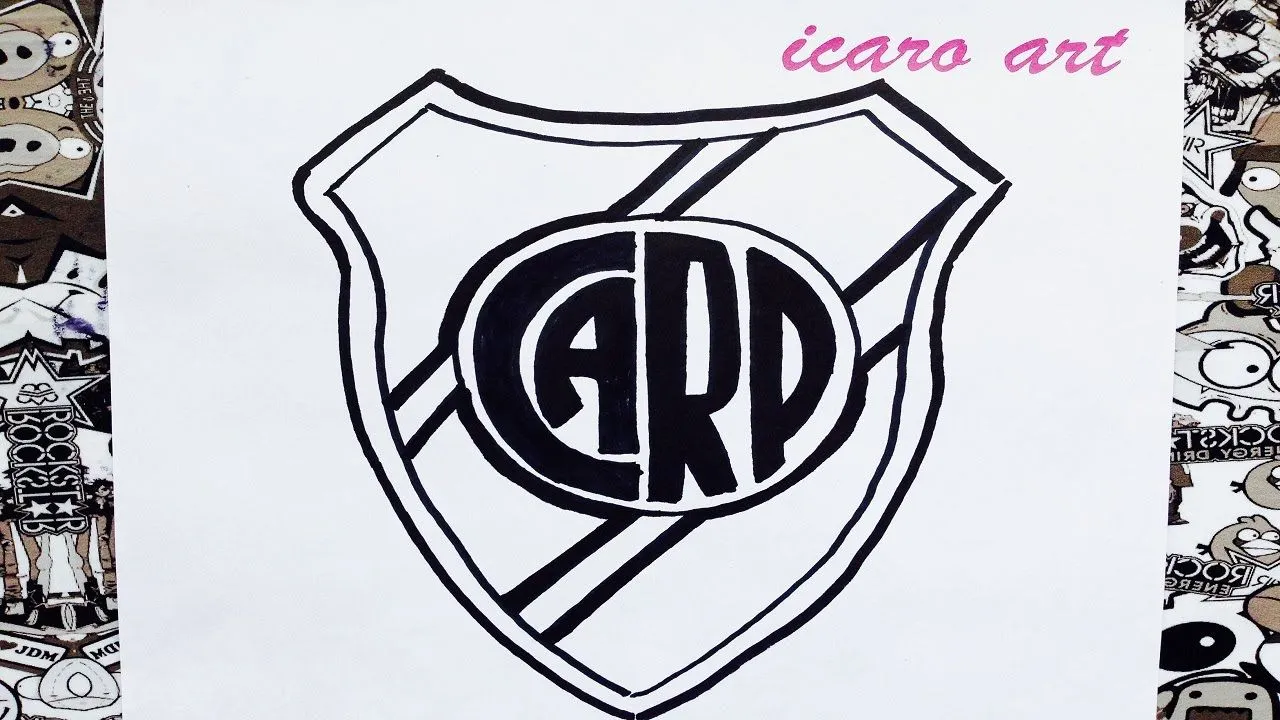 Como dibujar el escudo de river plate | how to draw shield river plate | como desenhar escudo river - YouTube Como dibujar el escudo de river plate | how to draw shield river plate | como desenhar escudo river - YouTube