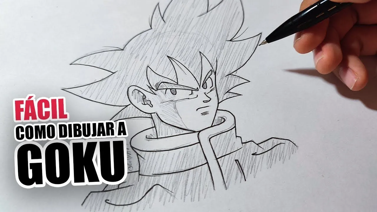 COMO DIBUJAR MUY FÁCIL Y RAPIDO PASO A PASO A *GOKU* || HOW TO DRAW GOKU || DRAGON  BALL Z | BillyArt - YouTube