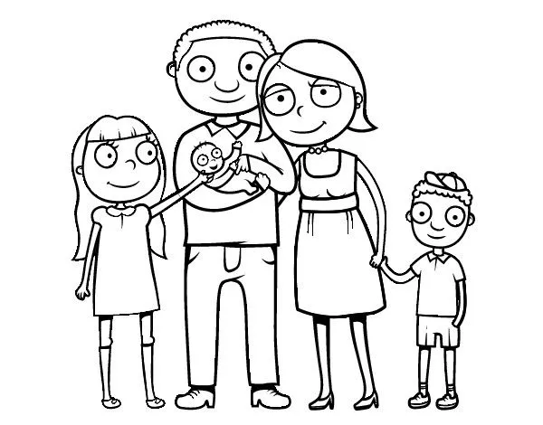 Como dibujar la familia - Imagui