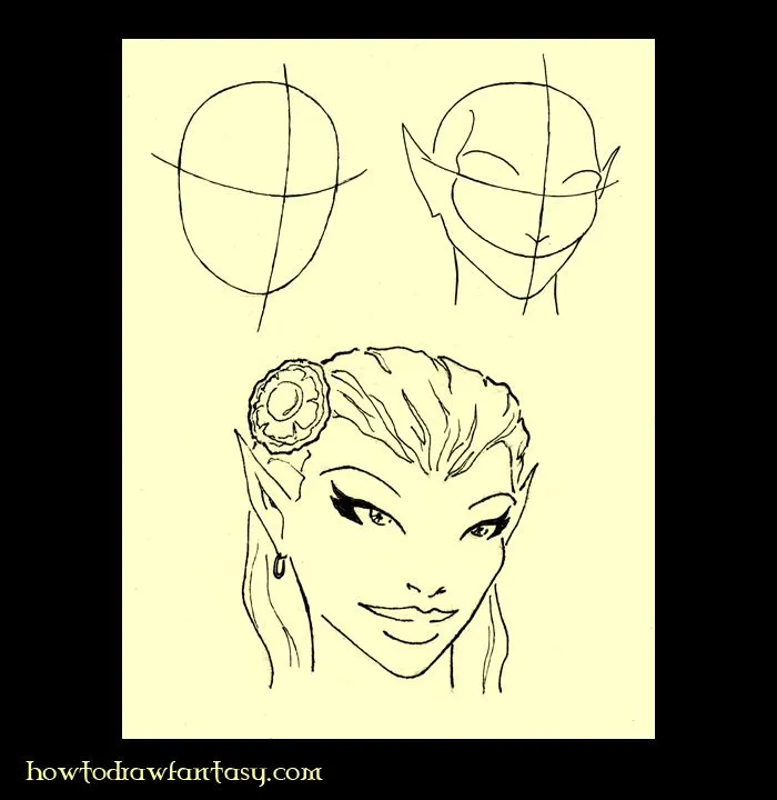 Cómo Dibujar Fantasía: Cómo dibujar el rostro de hadas Cómo Dibujar Fantasía: Cómo dibujar el rostro de hadas