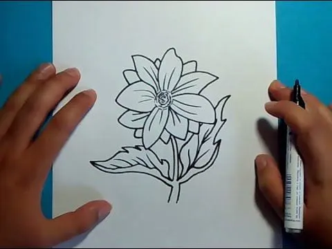 Como dibujar una flor paso a paso 13 | How to draw a flower 13 ...