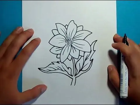 Como dibujar una flor paso a paso 13 | How to draw a flower 13 ... Como dibujar una flor paso a paso 13 | How to draw a flower 13 ...
