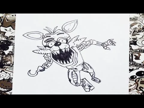 Como dibujar a foxy five nights at freddy's | how to draw foxy ... Como dibujar a foxy five nights at freddy's | how to draw foxy ...