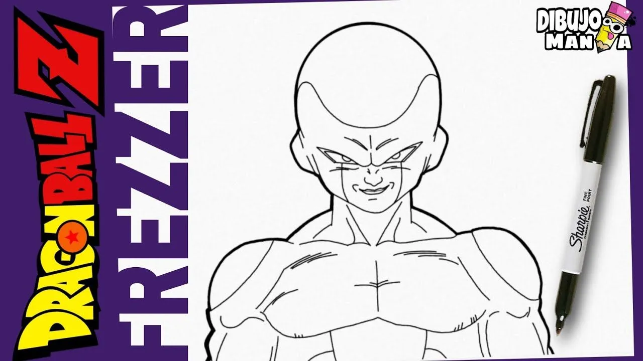 COMO DIBUJAR A FREZZER DE DRAGON BALL Z | FÁCIL | PASO A PASO | how to draw  frezzer from dbz - YouTube