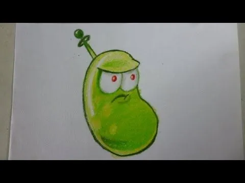 Como dibujar frijol lasser (Plants vs Zombies 2) | speed drawing ... Como dibujar frijol lasser (Plants vs Zombies 2) | speed drawing ...