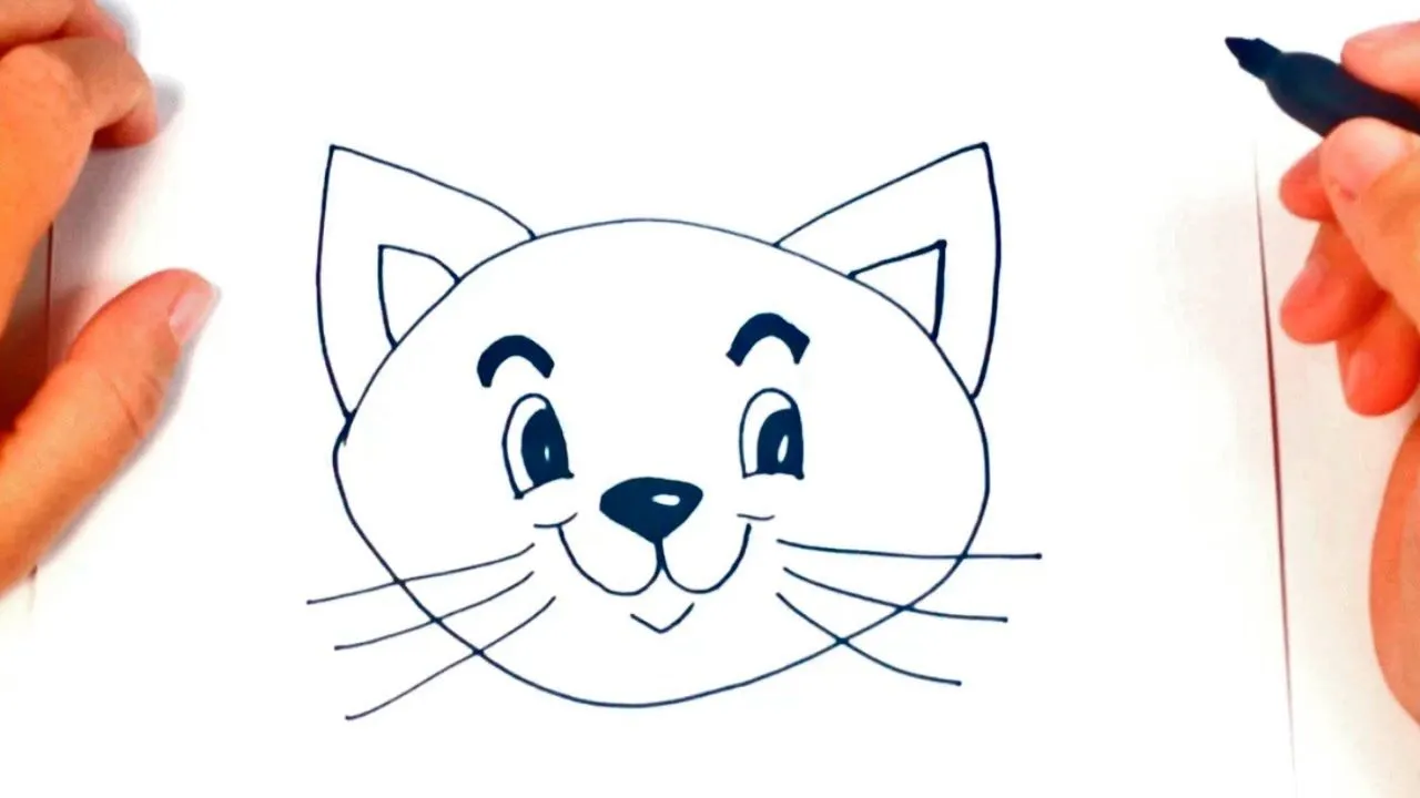 Como dibujar un Gatito paso a paso | Dibujo facil de Gatito - YouTube Como dibujar un Gatito paso a paso | Dibujo facil de Gatito - YouTube