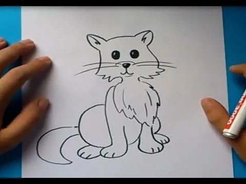 Como dibujar un gato paso a paso 2 | How to draw a cat 2 - YouTube Como dibujar un gato paso a paso 2 | How to draw a cat 2 - YouTube