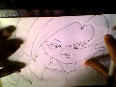Como dibujar a Gogeta Ssj 4 (How to draw Gogeta Ssj4) - YouTube