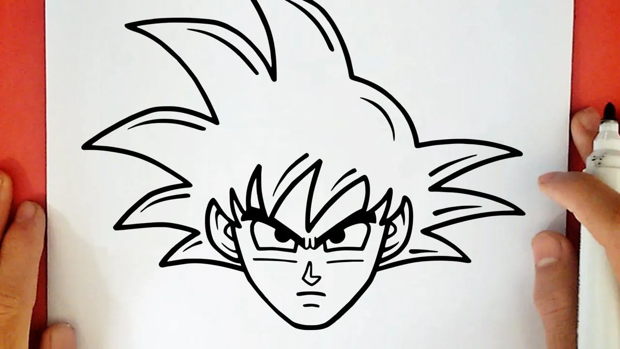 COMO DIBUJAR A GOKU DE DRAGON BALL SUPER - YouTube