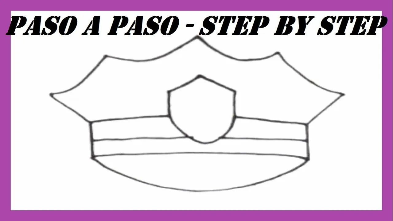 Como dibujar una Gorra de Policía l How to draw a Police Cap l ... Como dibujar una Gorra de Policía l How to draw a Police Cap l ...