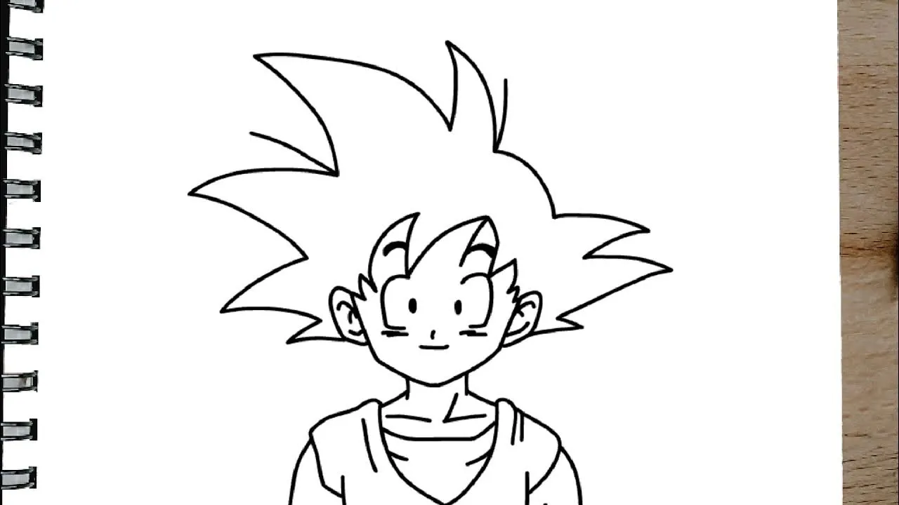 Como dibujar a GOTEN PASO A PASO de Dragon Ball Z - YouTube