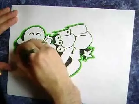 Como dibujar un graffiti calavera por besok - YouTube Como dibujar un graffiti calavera por besok - YouTube