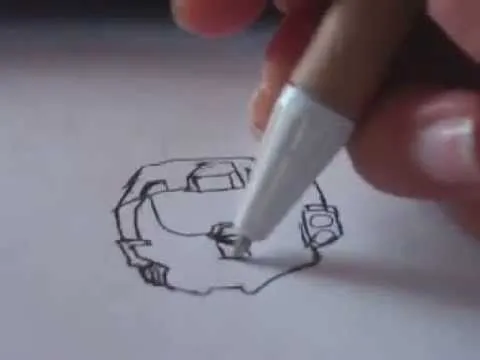 como dibujar a halo - YouTube