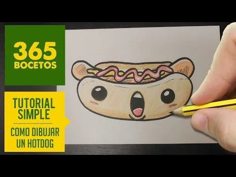COMO DIBUJAR UN HOT DOG KAWAII PASO A PASO - Dibujos kawaii ... COMO DIBUJAR UN HOT DOG KAWAII PASO A PASO - Dibujos kawaii ...
