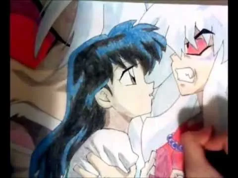 Cómo dibujar a Inuyasha con Kagome - YouTube Cómo dibujar a Inuyasha con Kagome - YouTube