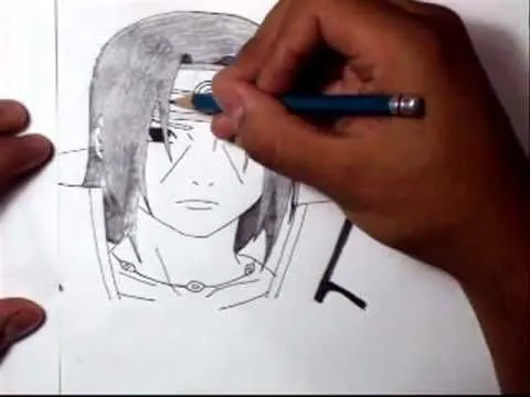 Como dibujar a Itachi Uchiha (paso a paso) - YouTube