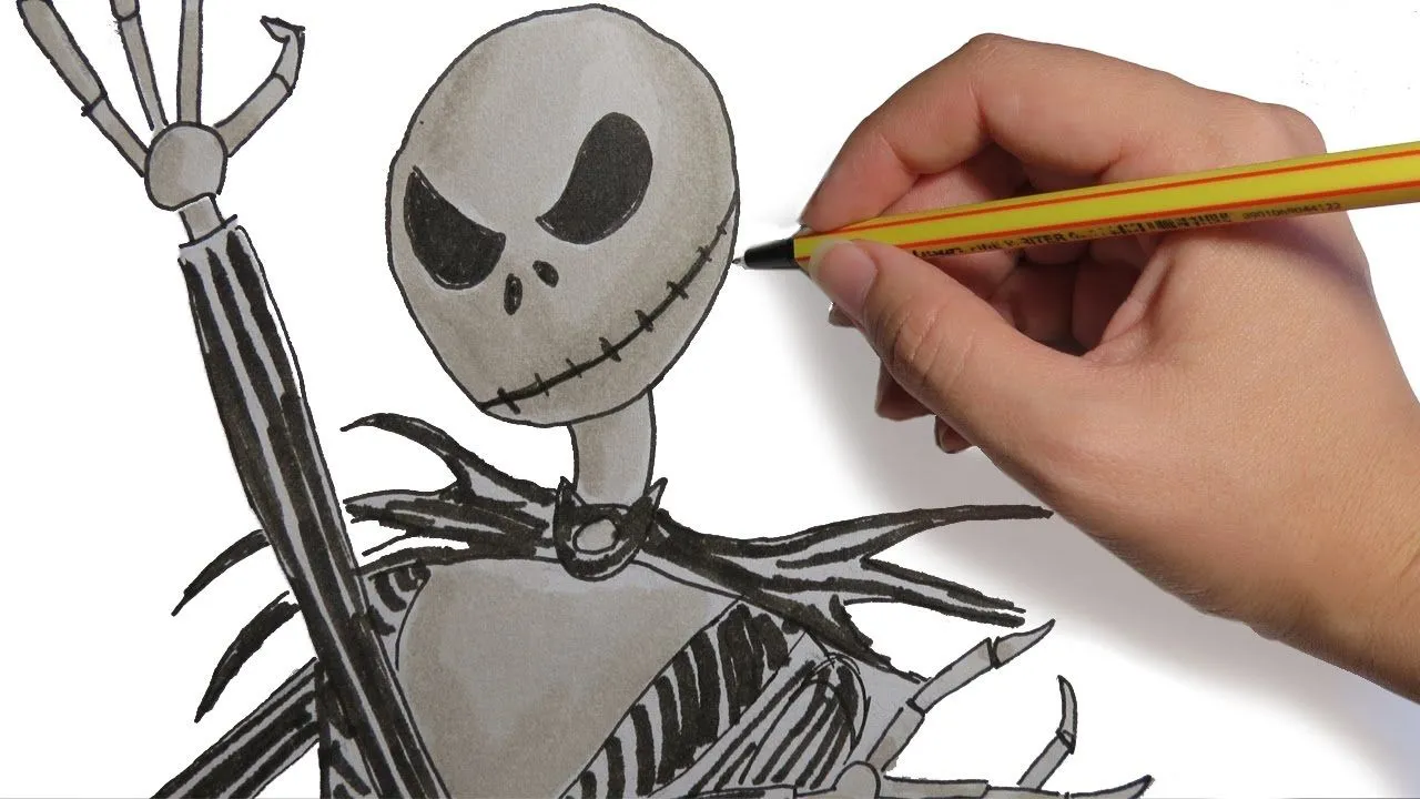 COMO DIBUJAR A JACK DE PESADILLA ANTES DE NAVIDAD: paso a paso - YouTube COMO DIBUJAR A JACK DE PESADILLA ANTES DE NAVIDAD: paso a paso - YouTube