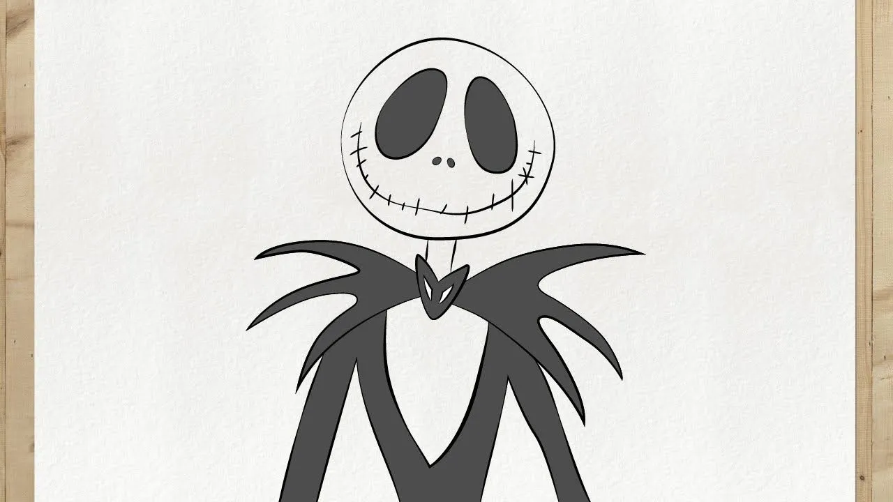 Como dibujar a JACK SKELLINGTON paso a paso, FACIL y rapido (Como dibujar  HALLOWEEN) - YouTube