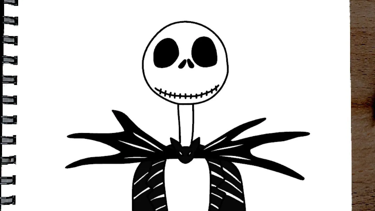 Como dibujar a JACK SKELLINGTON / SKELETON PASO A PASO fácil - YouTube Como dibujar a JACK SKELLINGTON / SKELETON PASO A PASO fácil - YouTube