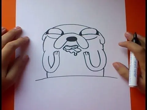 Como dibujar a Jake paso a paso 2 - Hora de aventuras | How to ...